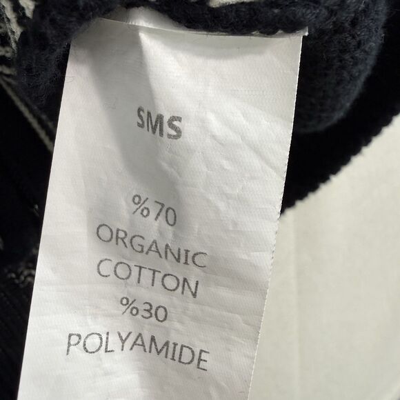 Paul Smith Men's Ribbed Full Zip Crew Knit Black Cotton Blend Size Medium *Flaw - Picture 6 of 13